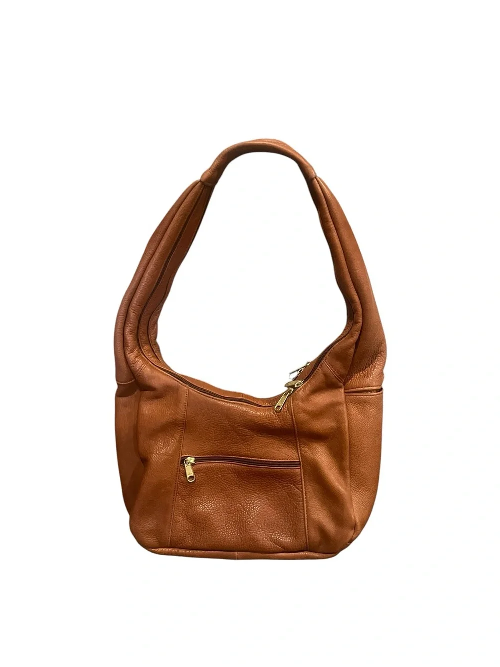 Coronado Leather Hobo Style Carry Concealed CCW Purse Handbag Shoulder Bag Brown